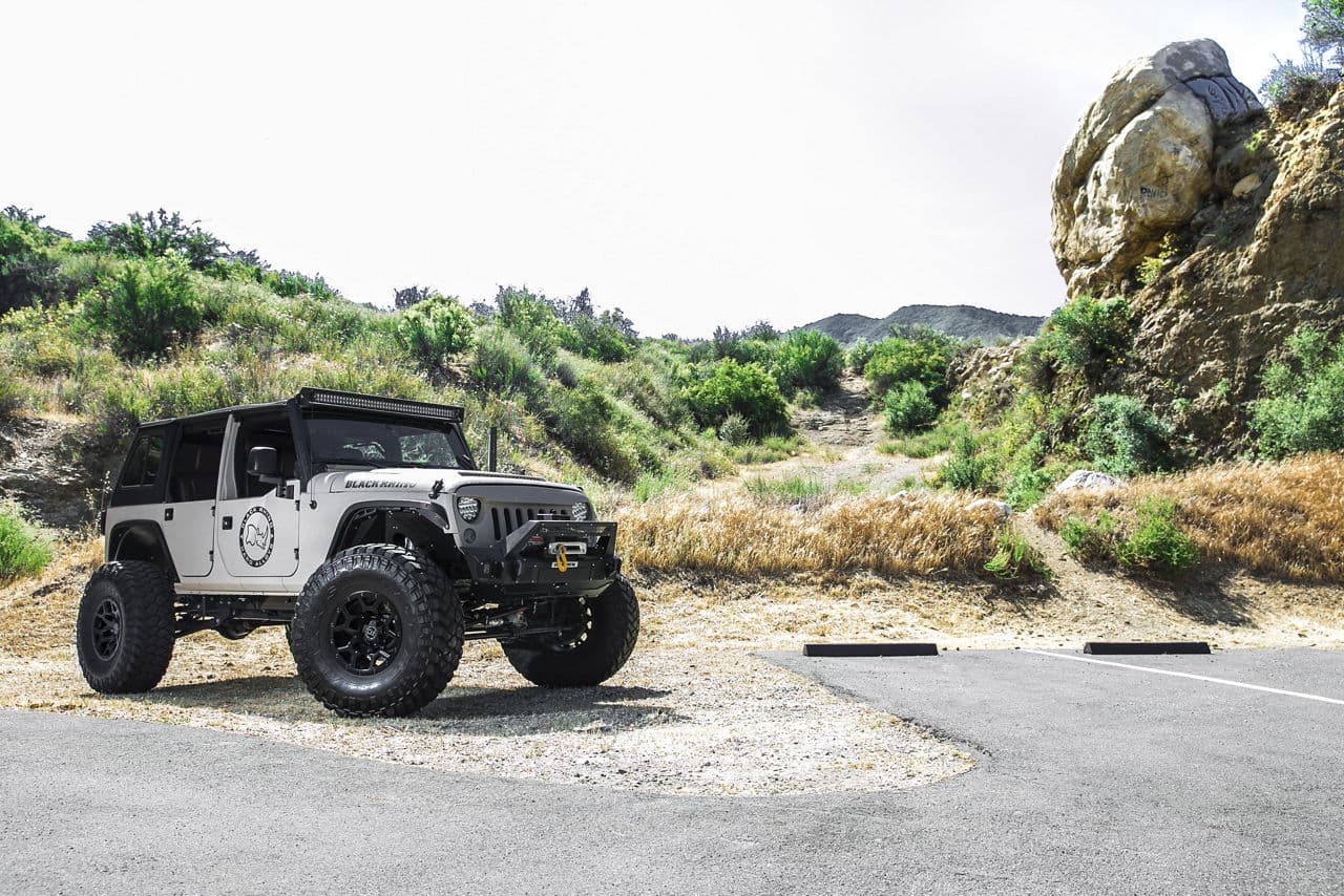 Interior of 2016 Jeep Wrangler with truck suv wheels