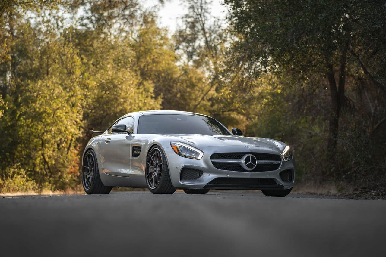 Detail view of 2016 Mercedes-Benz GT-S AMG with wheels
