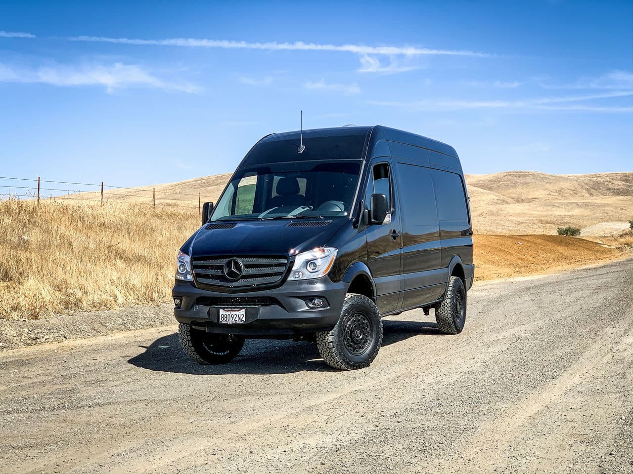 Front view of 2016 Mercedes-Benz Sprinter with truck suv wheels