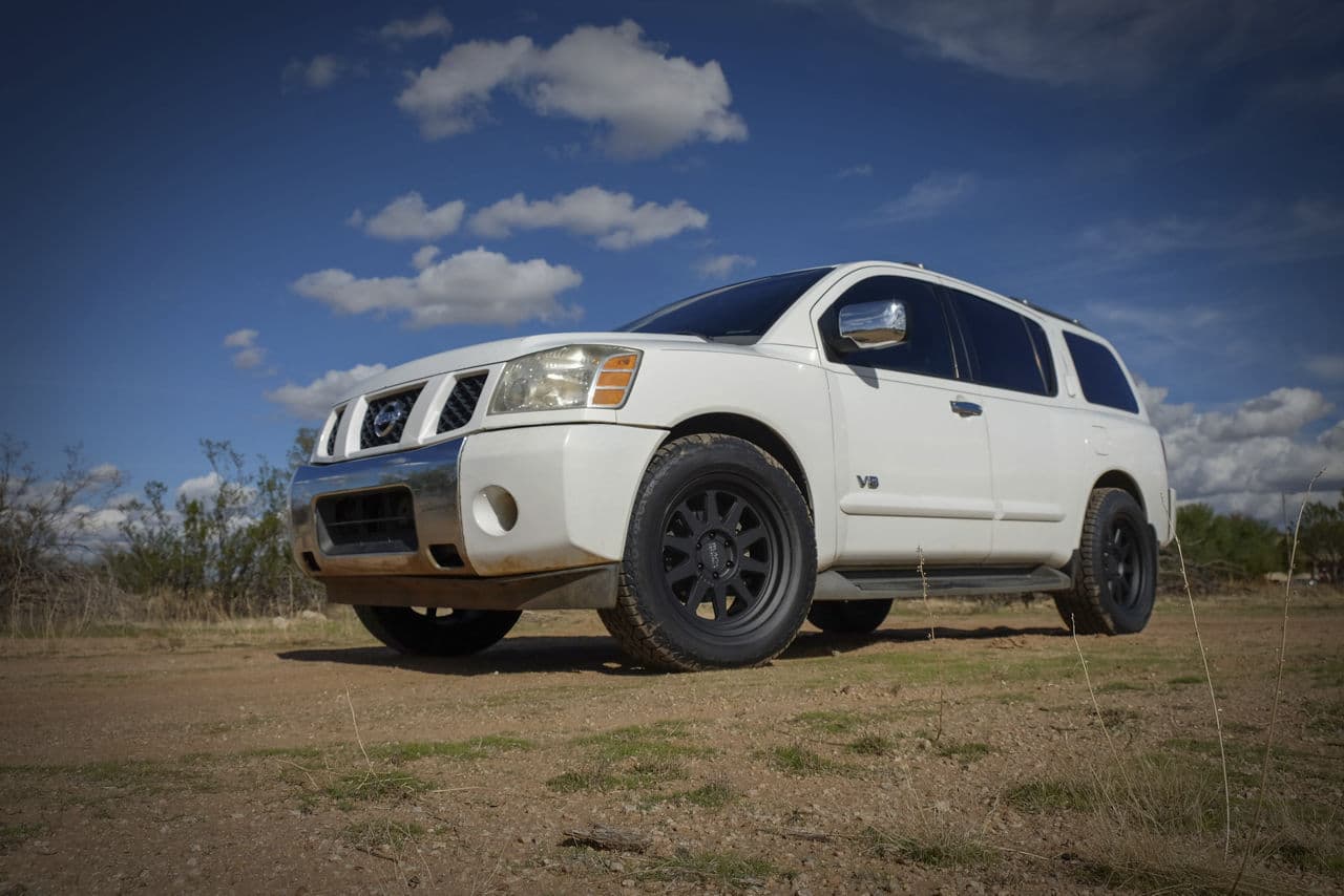 Rear view of 2016 Nissan Armada with wheels