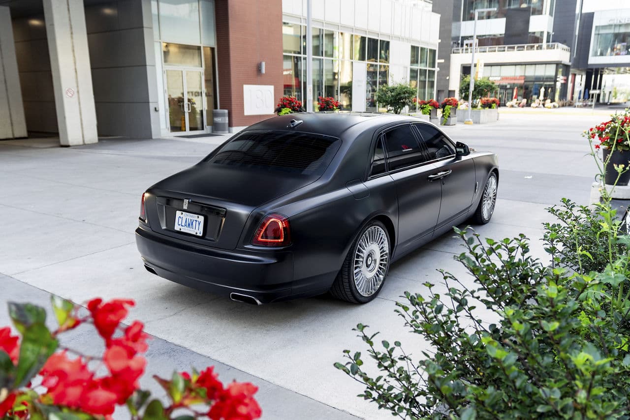 Interior of 2016 Rolls-Royce Ghost with wheels