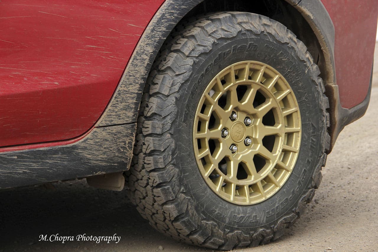 Rear view of 2016 Subaru Crosstrek with wheels