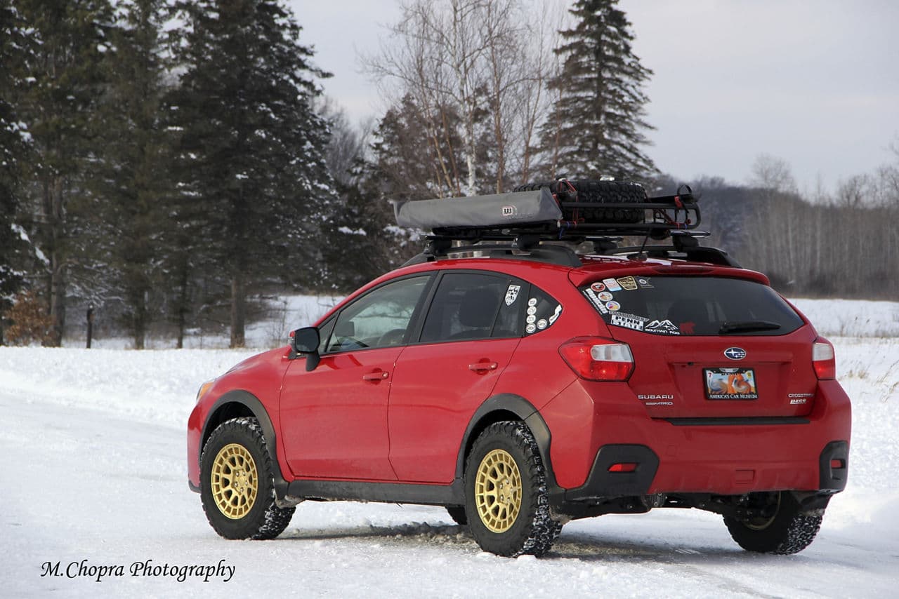 Interior of 2016 Subaru Crosstrek with wheels