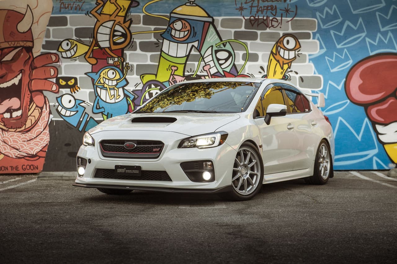 Front view of 2016 Subaru WRX STI with wheels