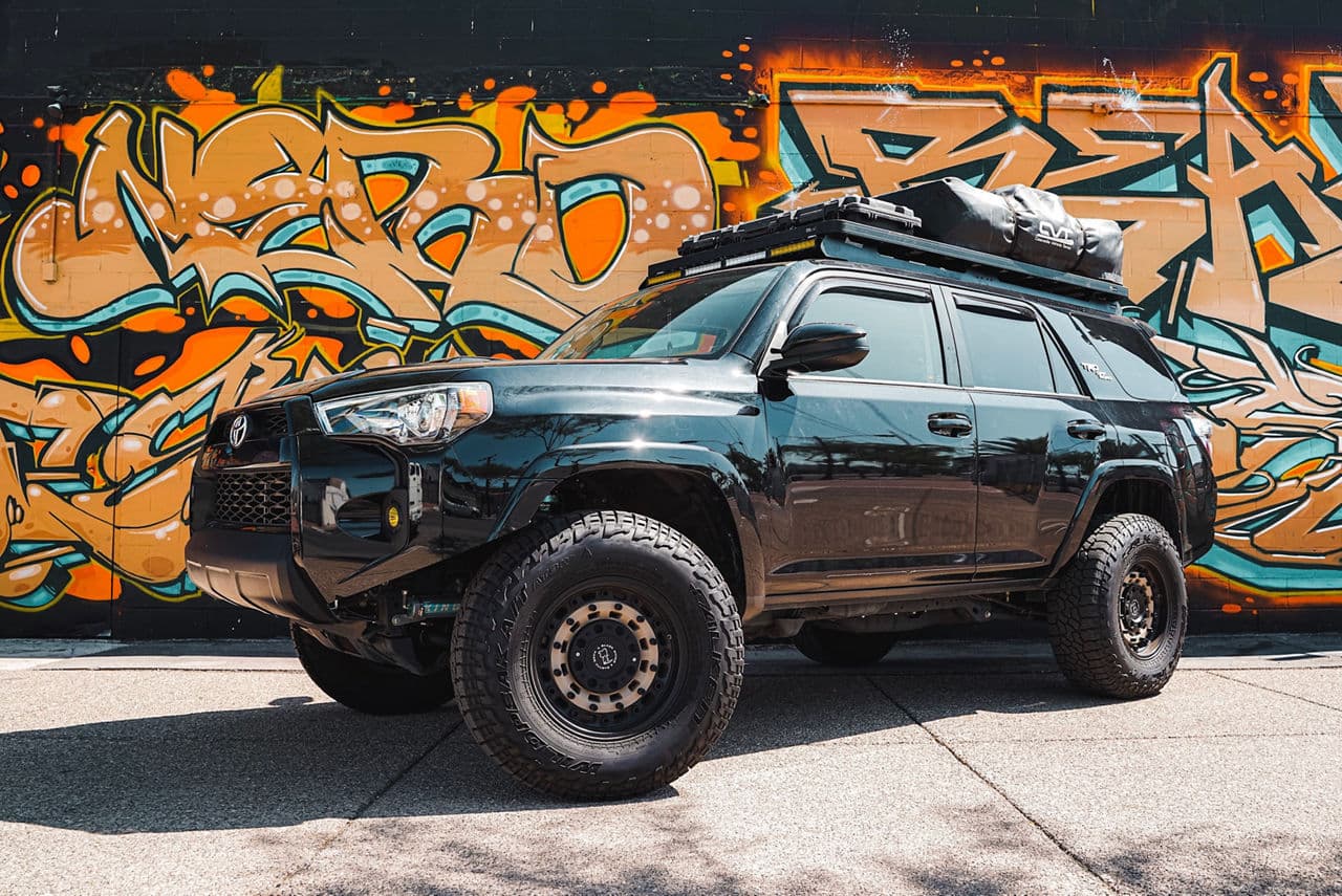 Side profile of 2016 Toyota 4Runner with truck suv wheels