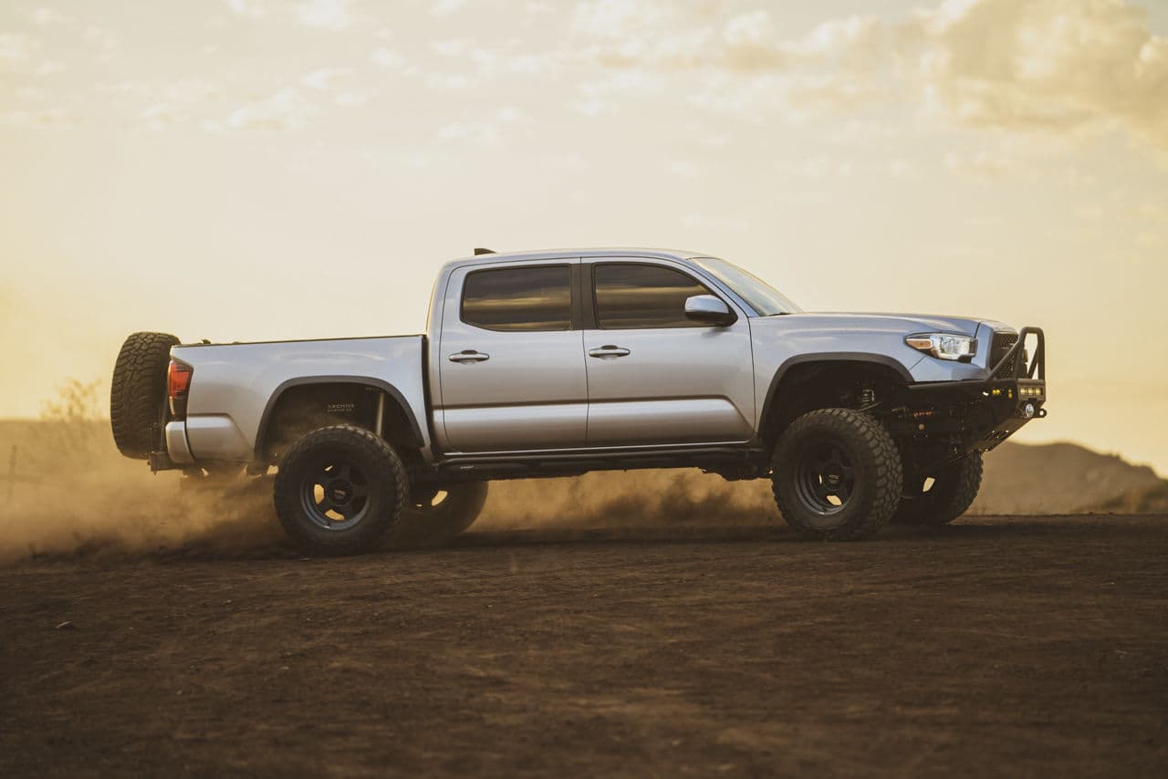 Front view of 2016 Toyota Tacoma with wheels
