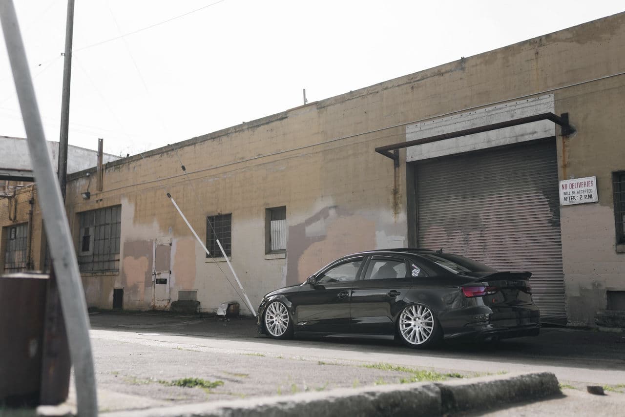 Front view of 2017 Audi S3 with wheels