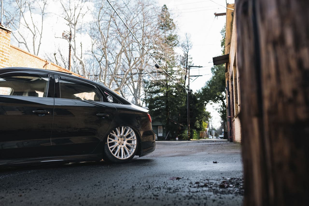 Detail view of 2017 Audi S3 with wheels
