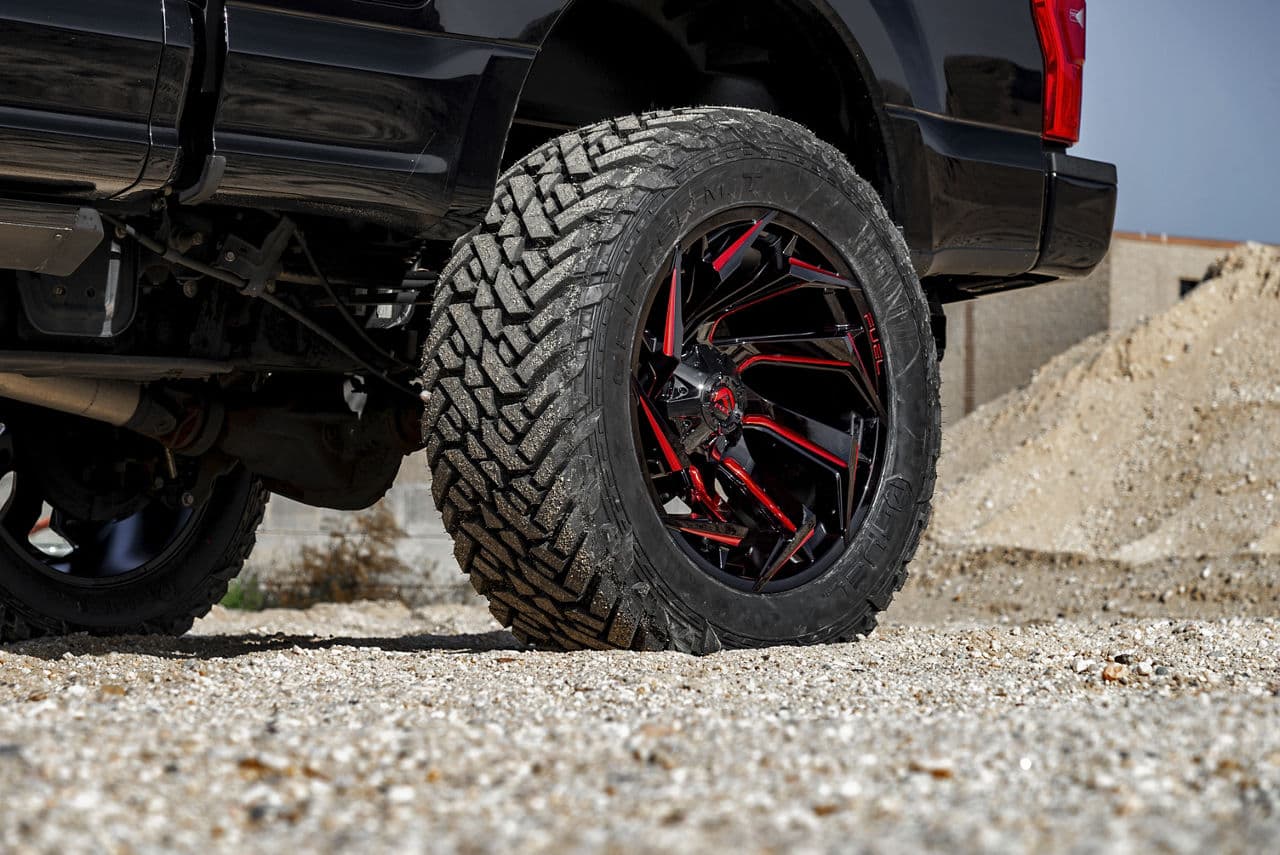 Detail view of 2017 Ford F250 with truck suv wheels