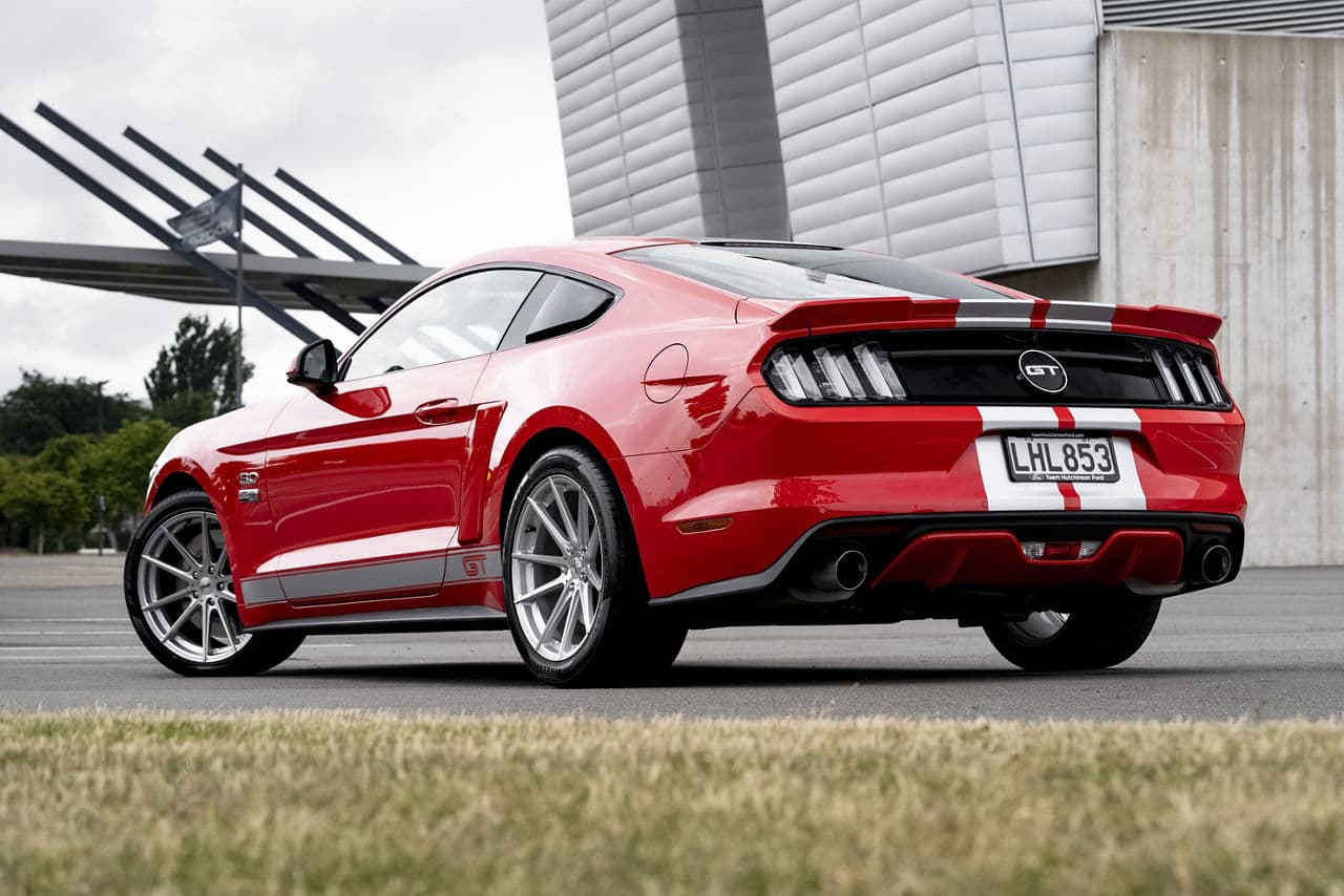 Interior of 2017 Ford Mustang with wheels