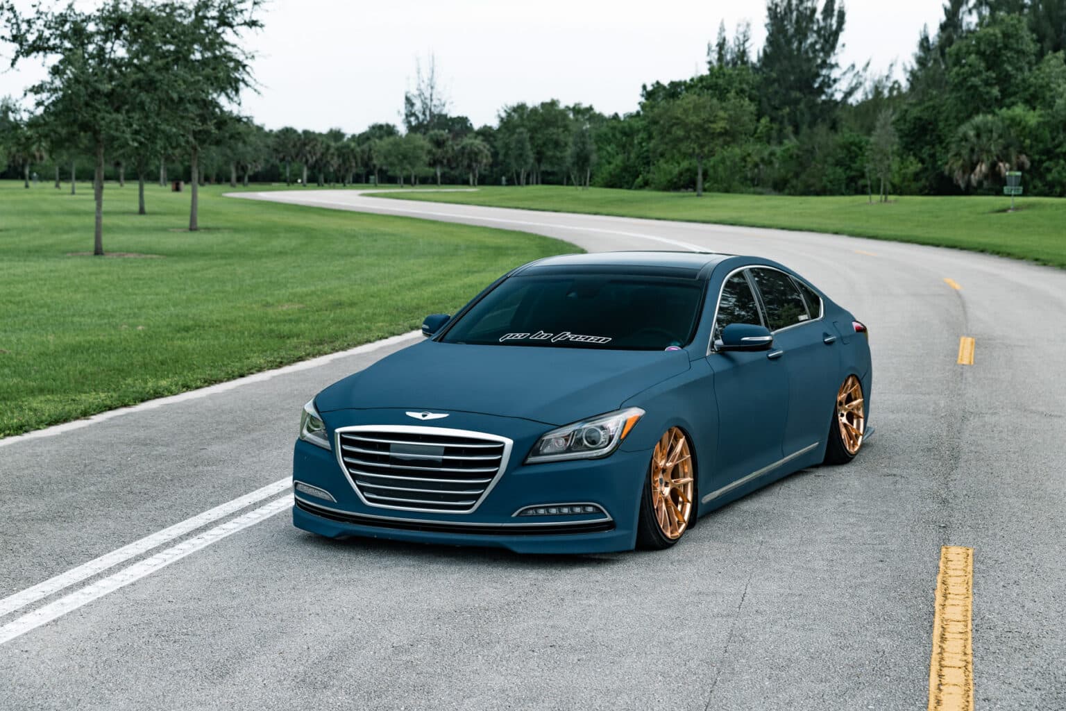 2017 Hyundai Genesis Sedan — wheels, front view