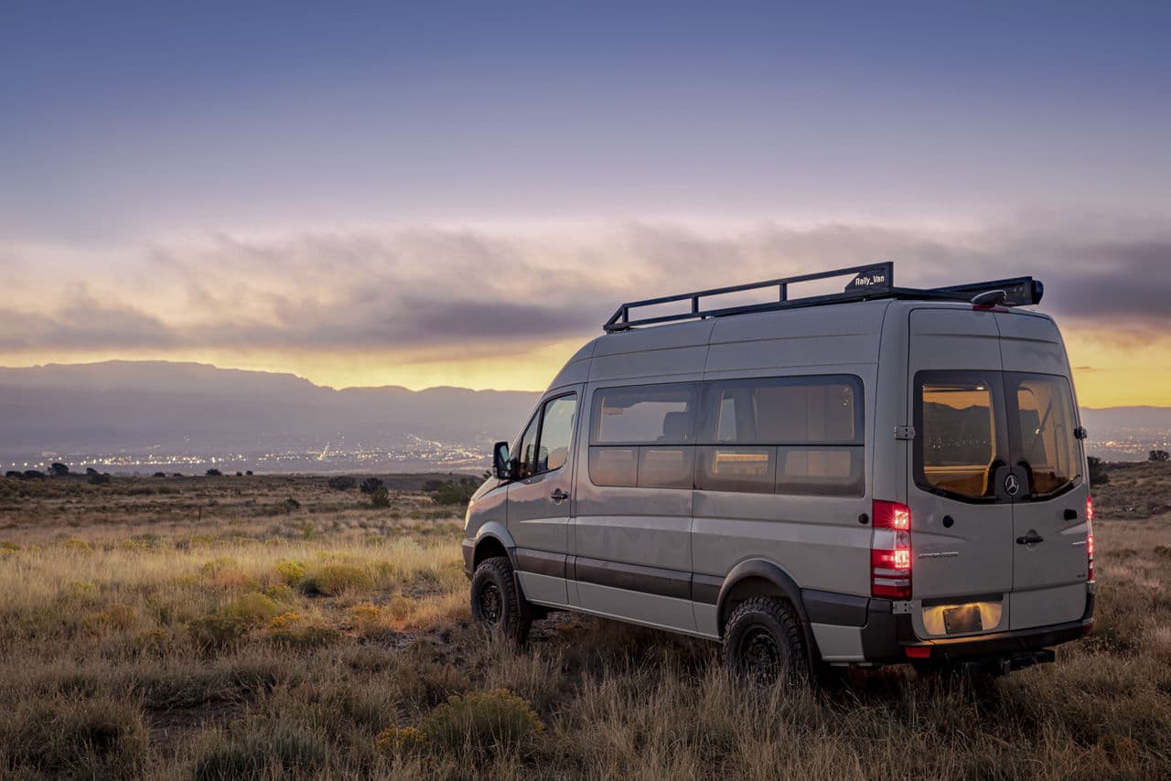 Front view of 2017 Mercedes-Benz Sprinter with truck suv wheels