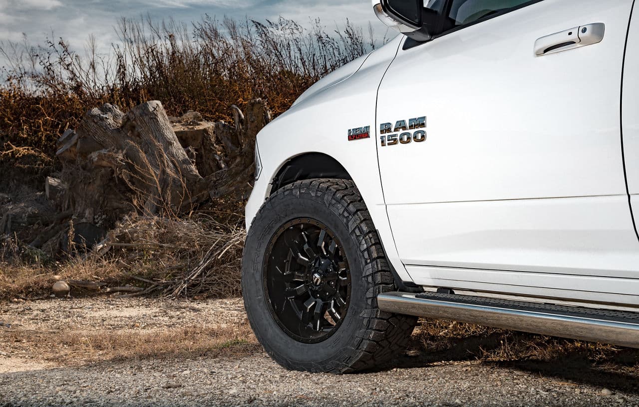 Interior of 2017 Ram 1500 with wheels