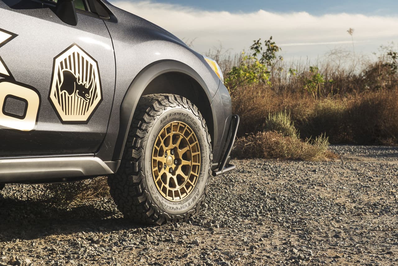 Interior of 2017 Subaru Crosstrek with wheels