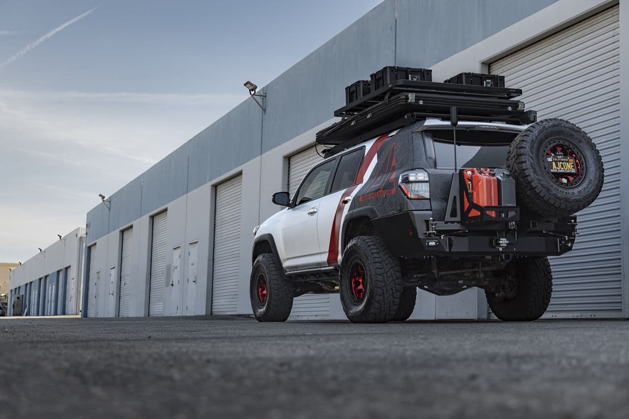 Rear view of 2017 Toyota 4Runner TRD Pro with wheels