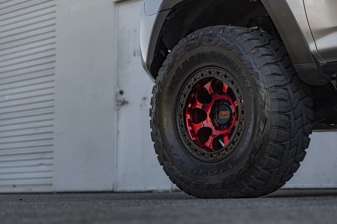 Interior of 2017 Toyota 4Runner TRD Pro with wheels