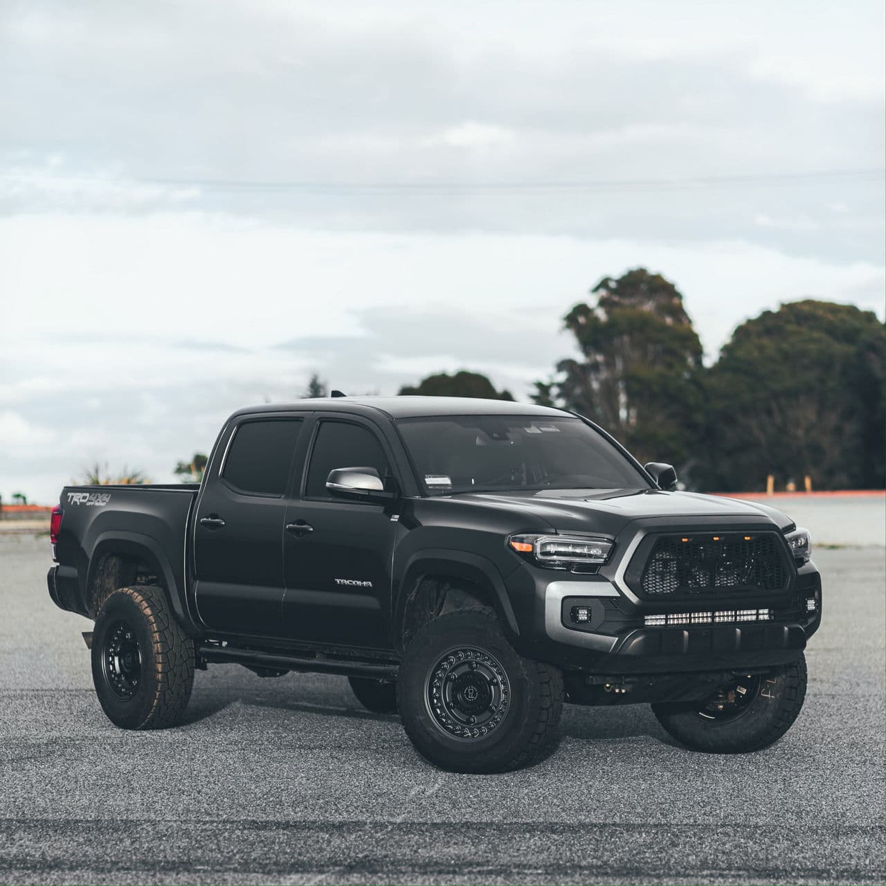 Detail view of 2017 Toyota Tacoma TRD Pro with truck suv wheels