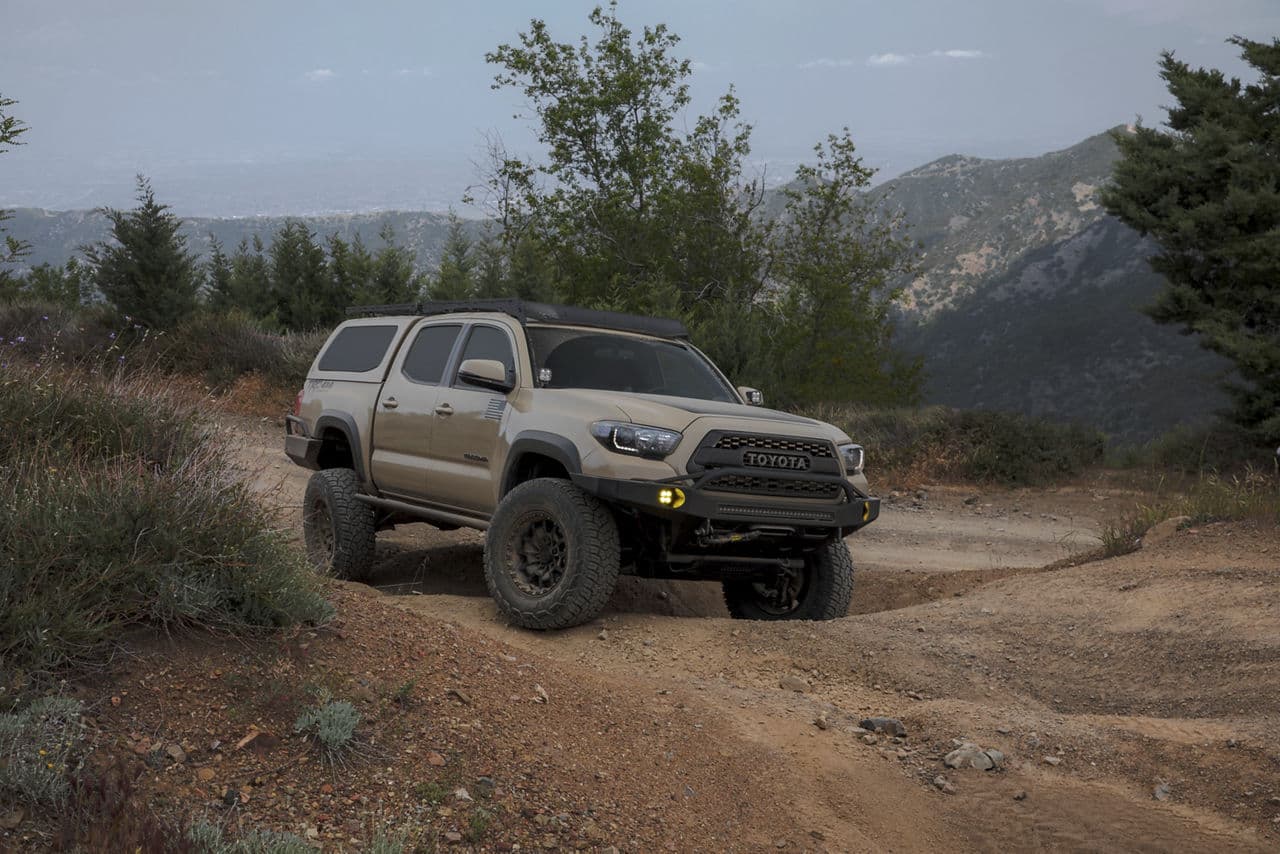 Detail view of 2017 Toyota Tacoma with wheels