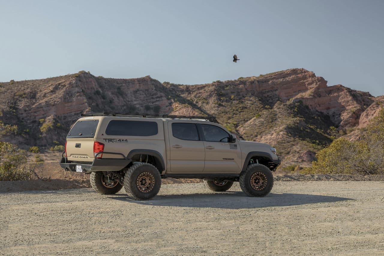 Front view of 2017 Toyota Tacoma with wheels