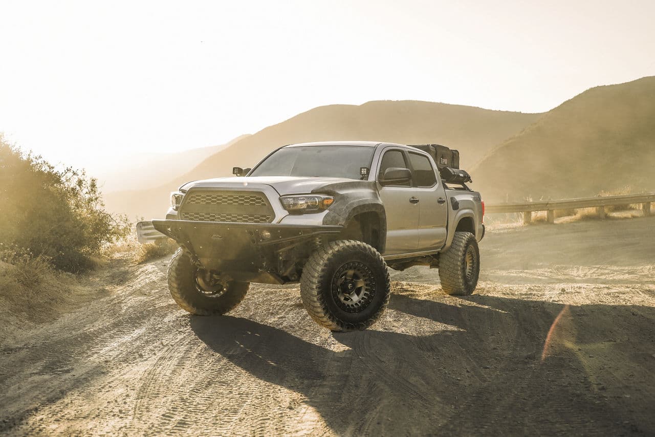 Front view of 2017 Toyota Tacoma with wheels