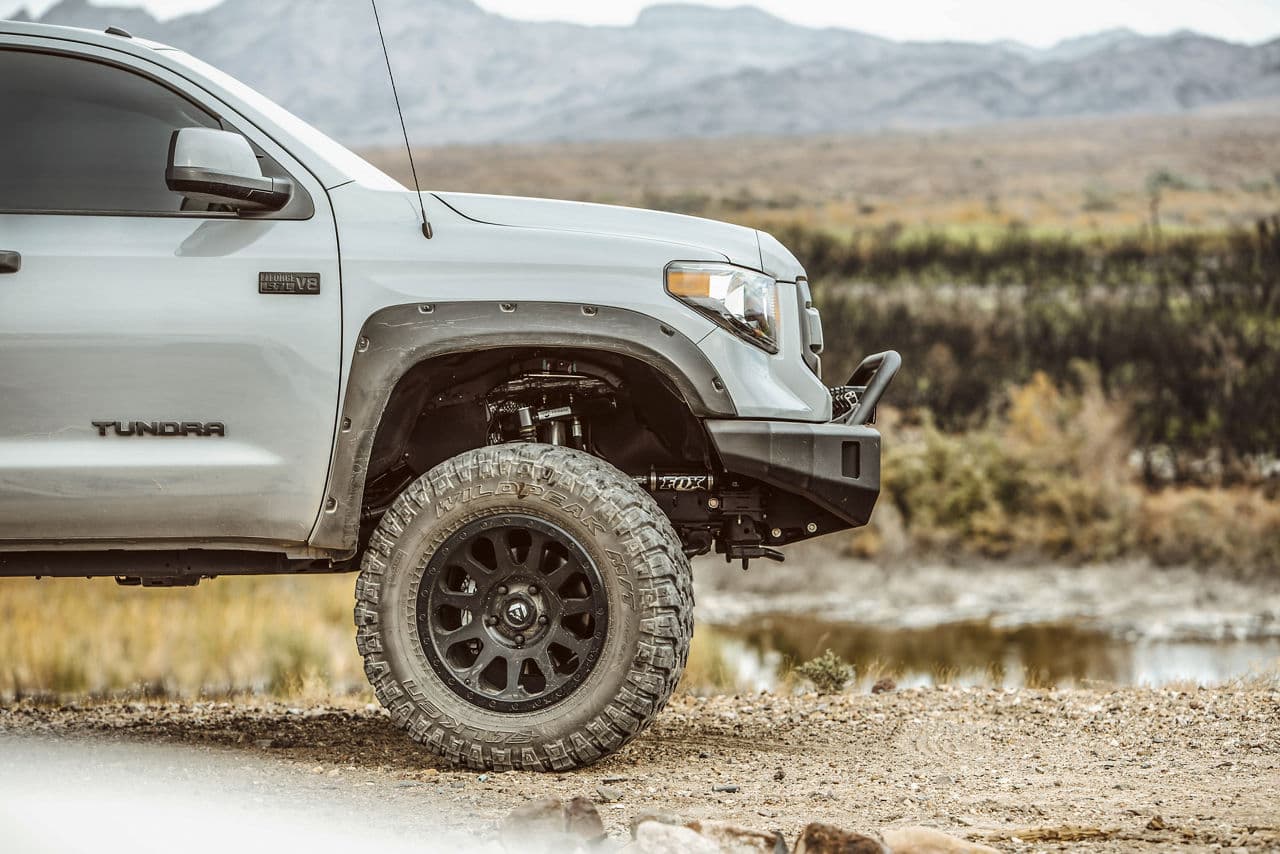 Rear view of 2017 Toyota Tundra with truck suv wheels