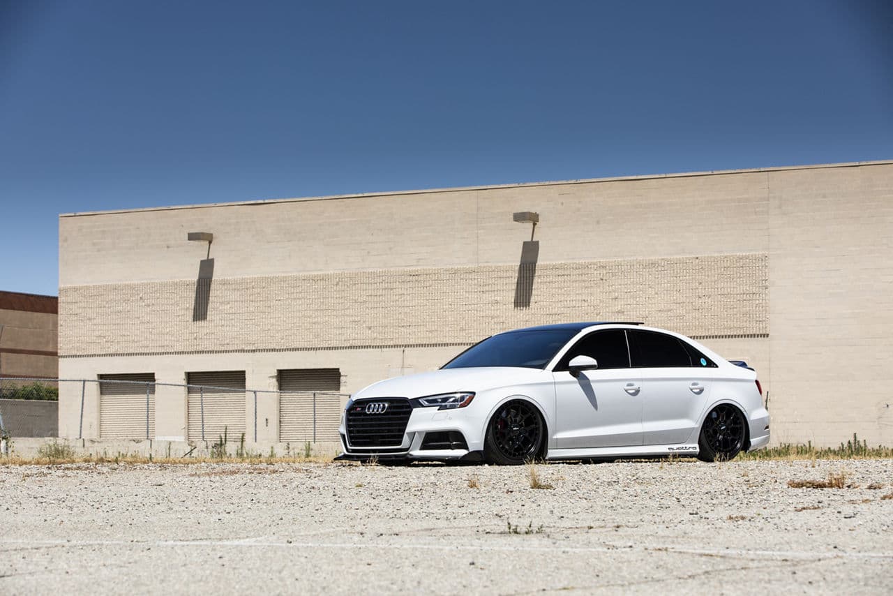 Front view of 2018 Audi S3 with wheels