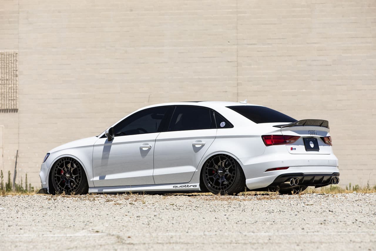 Detail view of 2018 Audi S3 with wheels