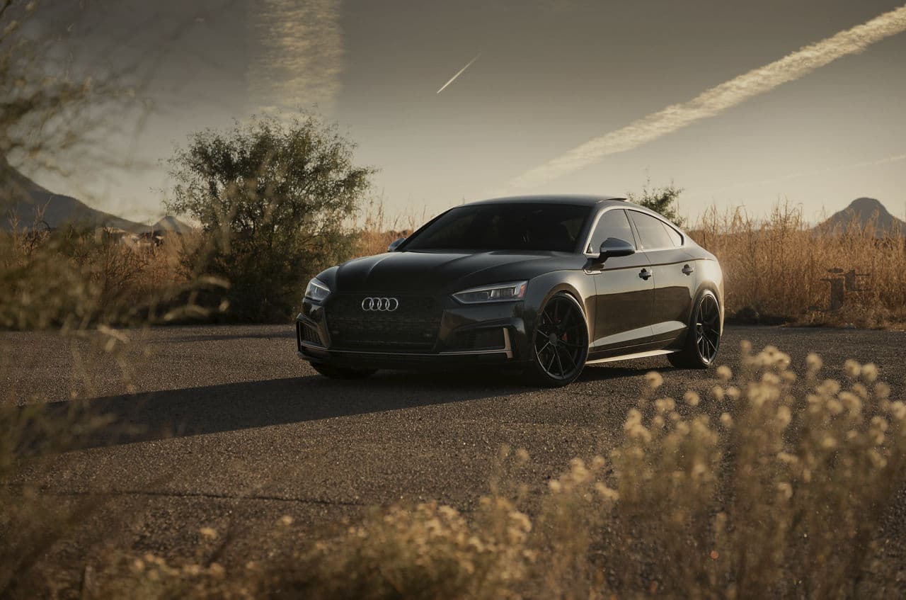 Front view of 2018 Audi S5 with wheels