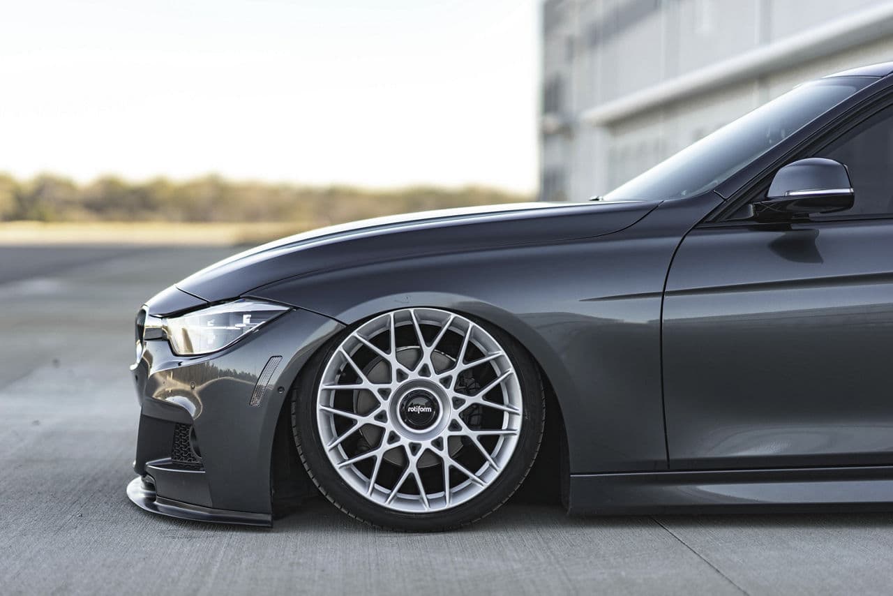 Interior of 2018 BMW 330i X-Drive with wheels