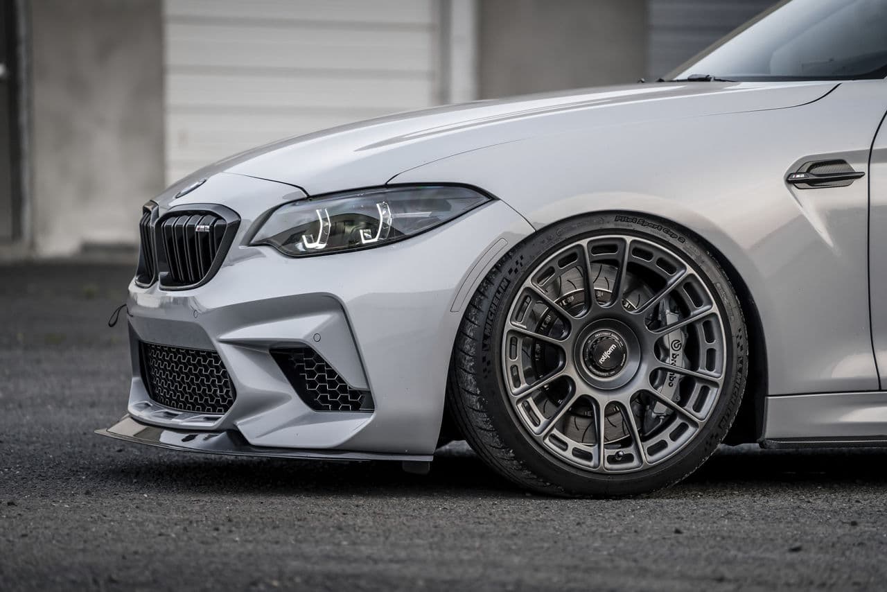 Detail view of 2018 BMW M2 with wheels