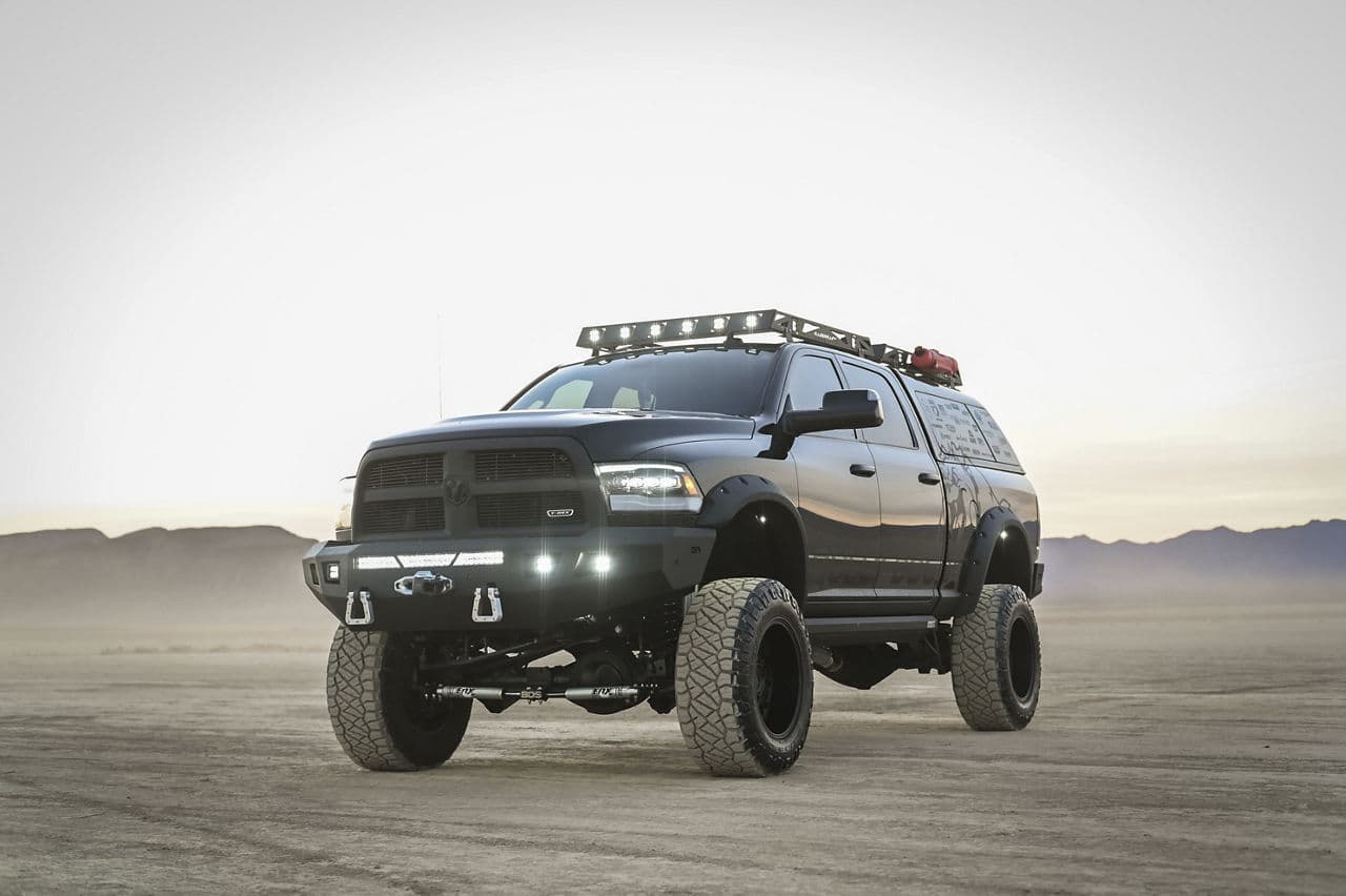 Front view of 2018 Dodge Ram 2500 with truck suv wheels