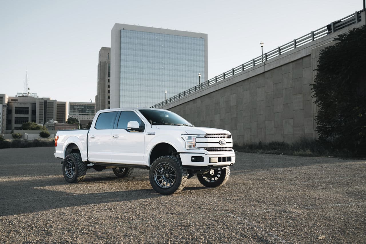 Detail view of 2018 Ford F150 with truck suv wheels