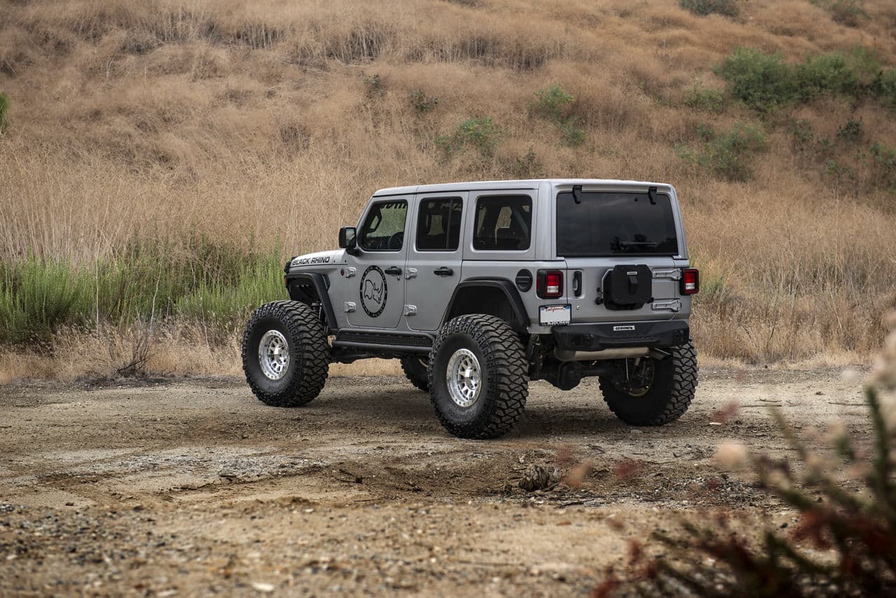 Detail view of 2018 Jeep Wrangler with wheels
