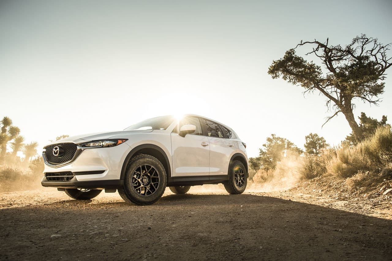 Front view of 2018 Mazda CX5 with wheels
