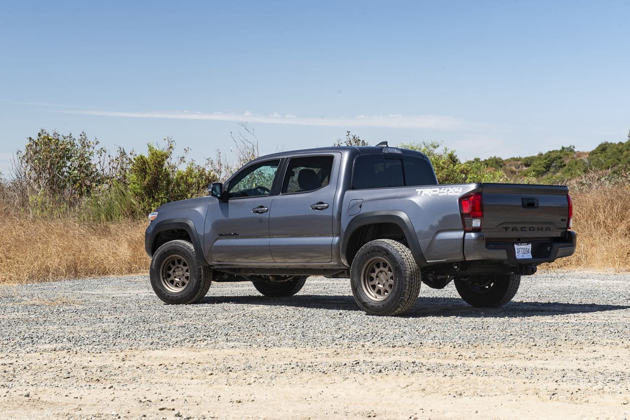 Interior of 2018 Toyota Tacoma TRD with truck suv wheels