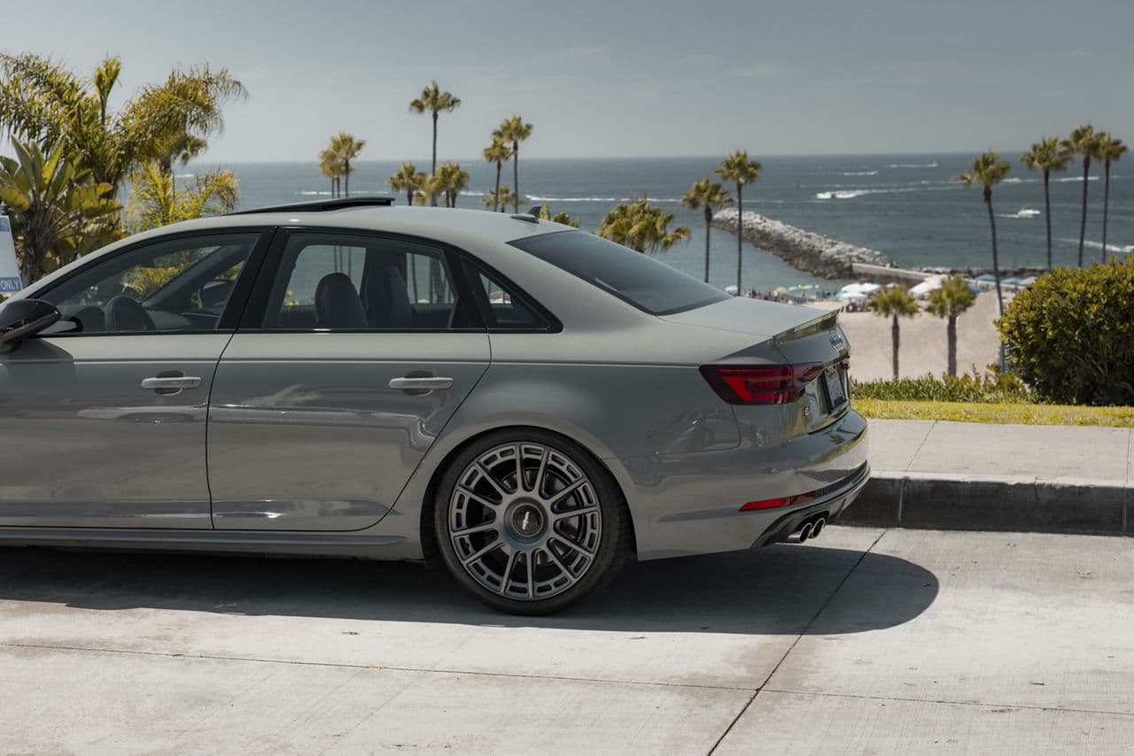 Detail view of 2019 Audi S4 with wheels