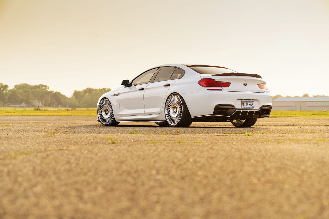 Interior of 2019 BMW 650i with wheels