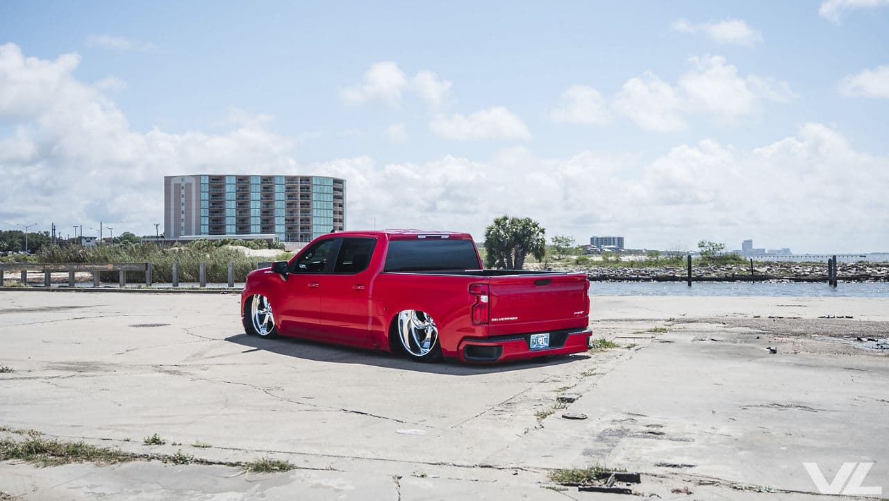 Interior of 2019 Chevrolet Silverado with wheels