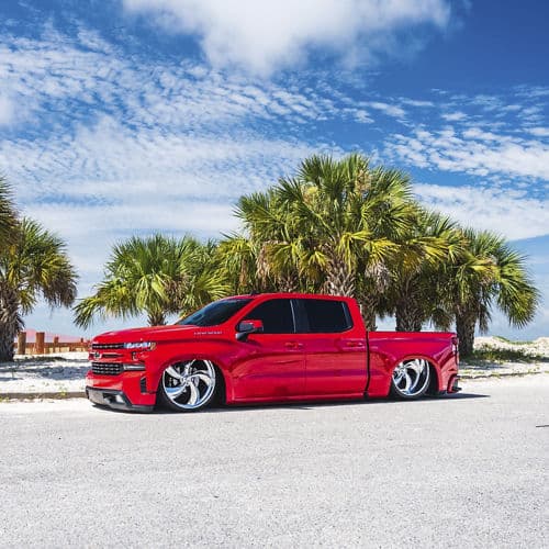 Interior of 2019 Chevrolet Silverado with wheels