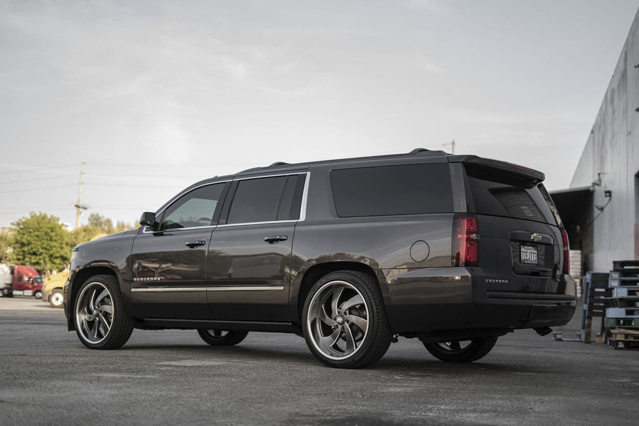 Interior of 2019 Chevrolet Suburban with wheels