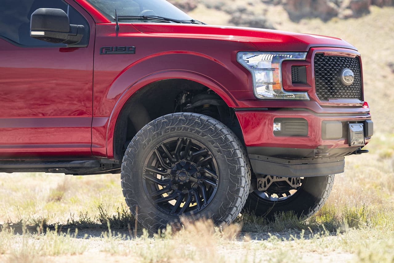 Side profile of 2019 Ford F150 with truck suv wheels