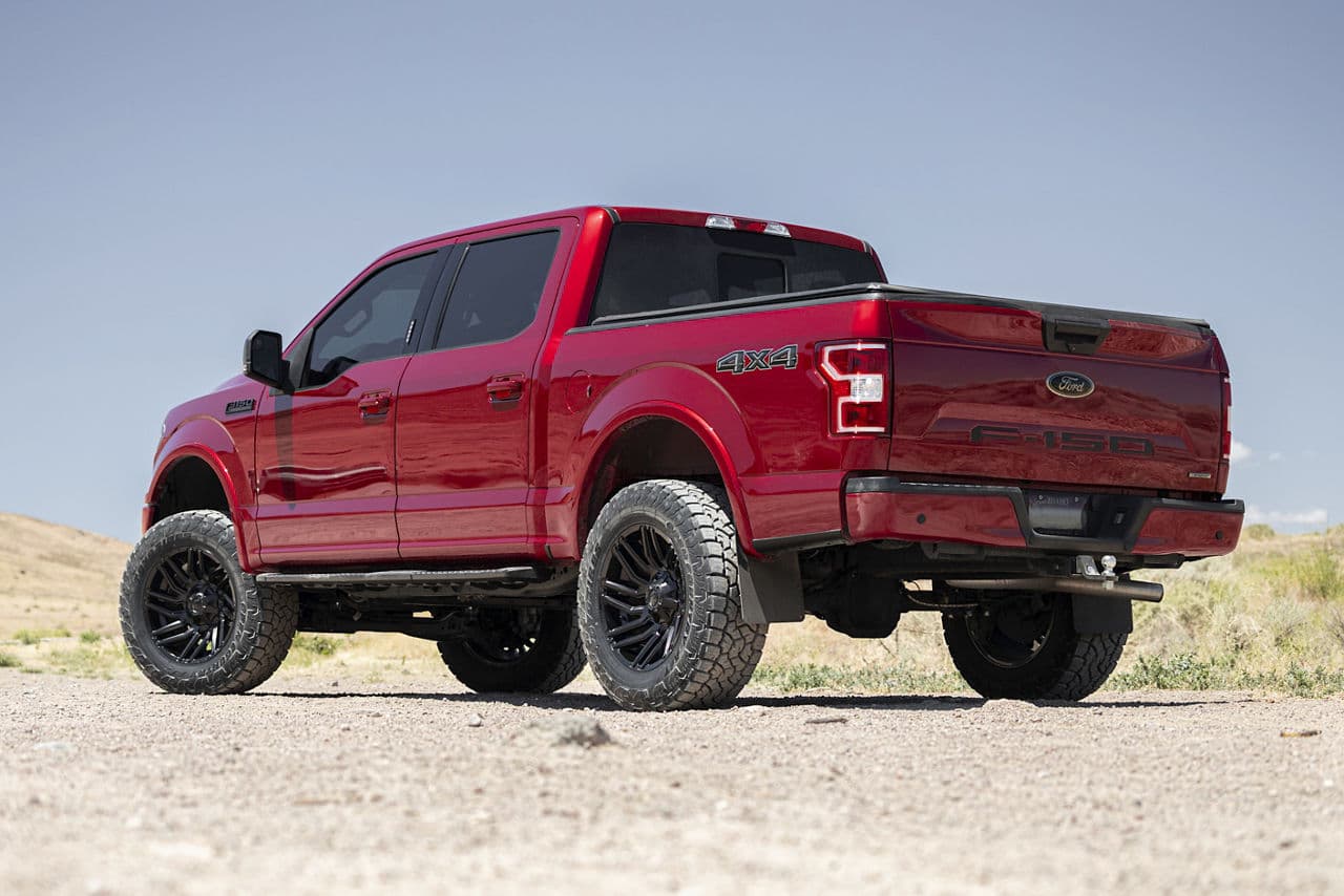 Rear view of 2019 Ford F150 with truck suv wheels