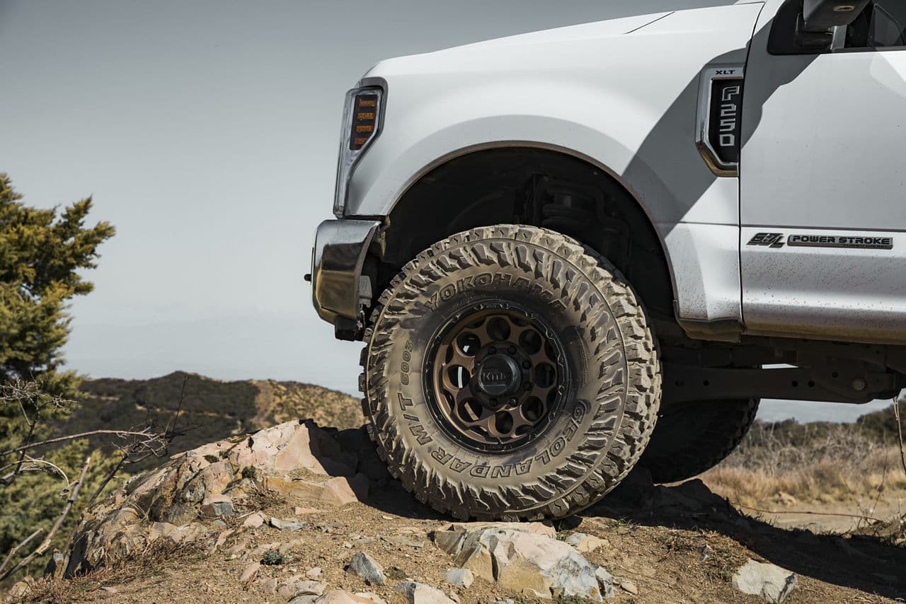 Interior of 2019 Ford F250 with truck suv wheels