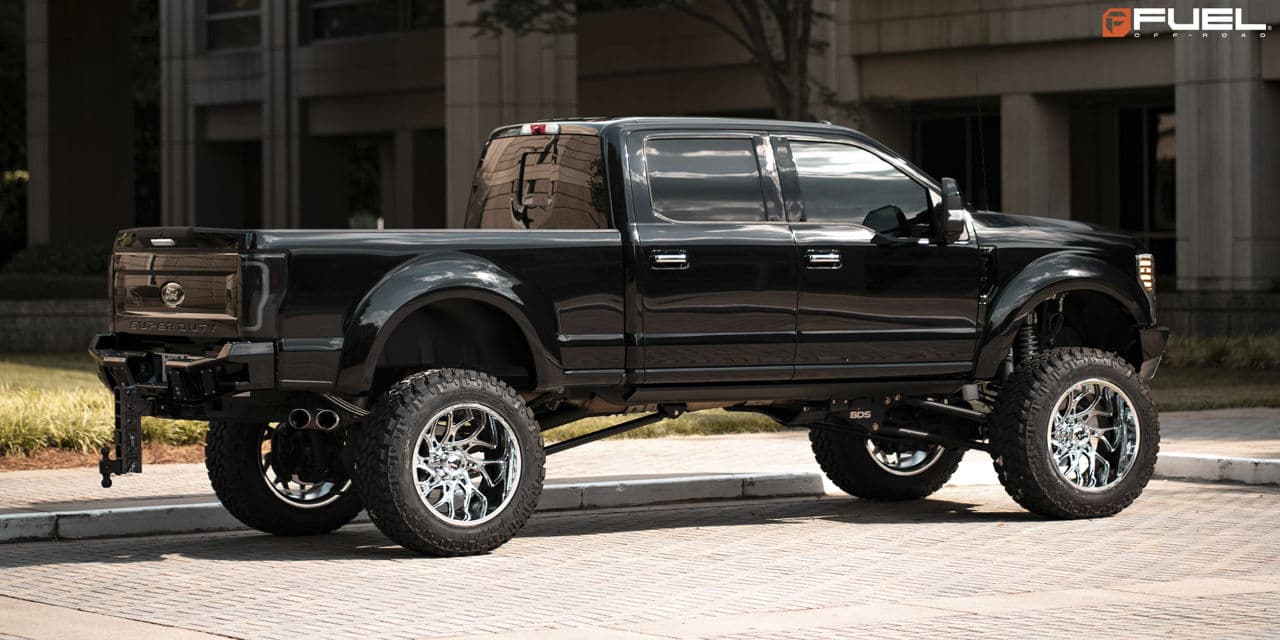 Interior of 2019 Ford F250 with wheels