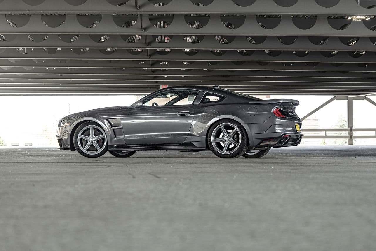 Interior of 2019 Ford Mustang with wheels