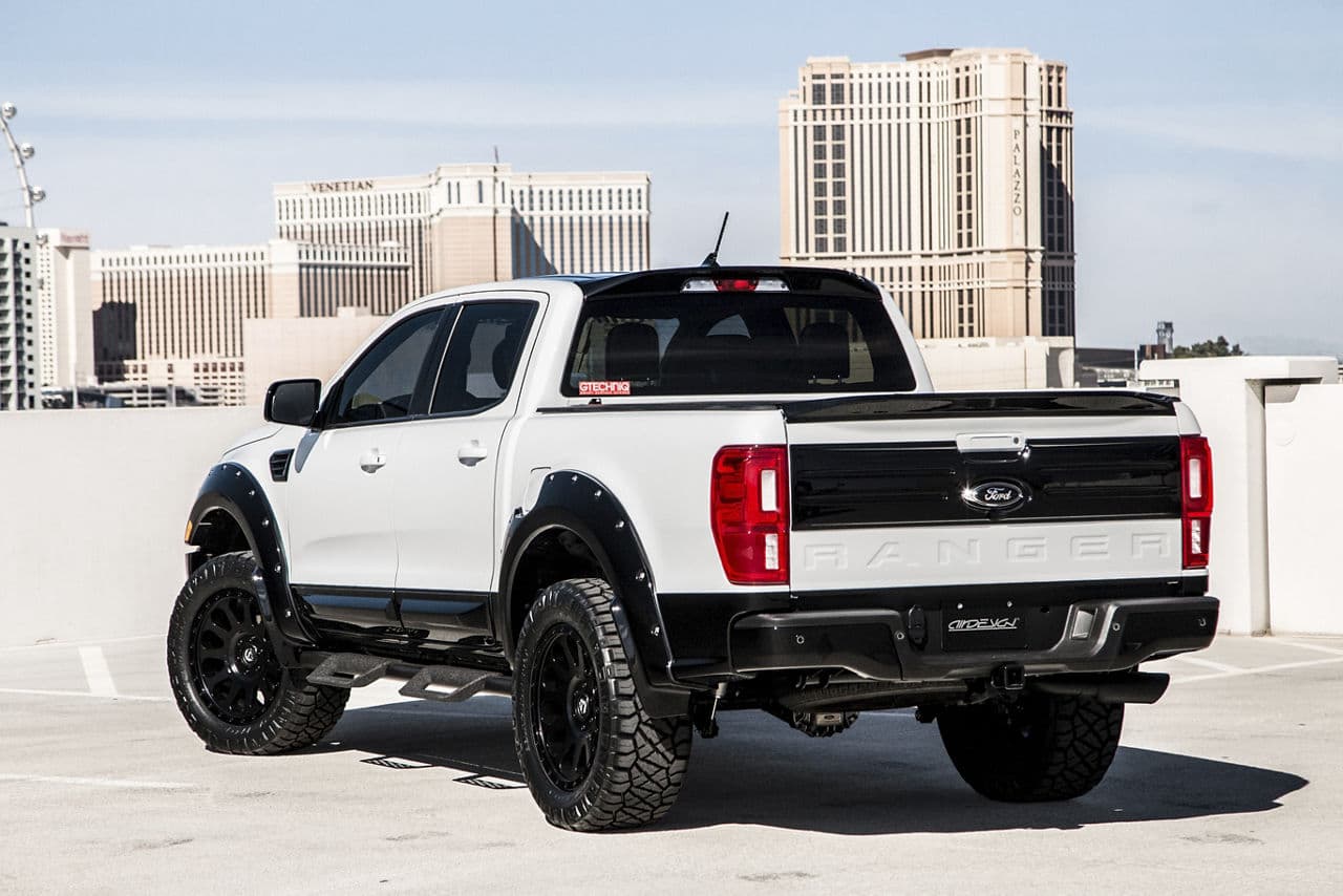 Side profile of 2019 Ford Ranger with wheels