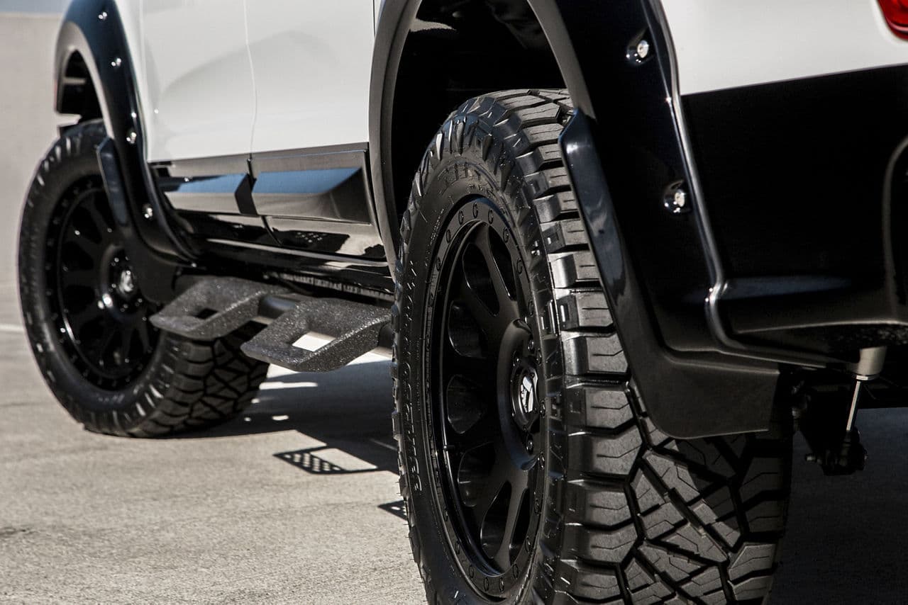 Rear view of 2019 Ford Ranger with wheels