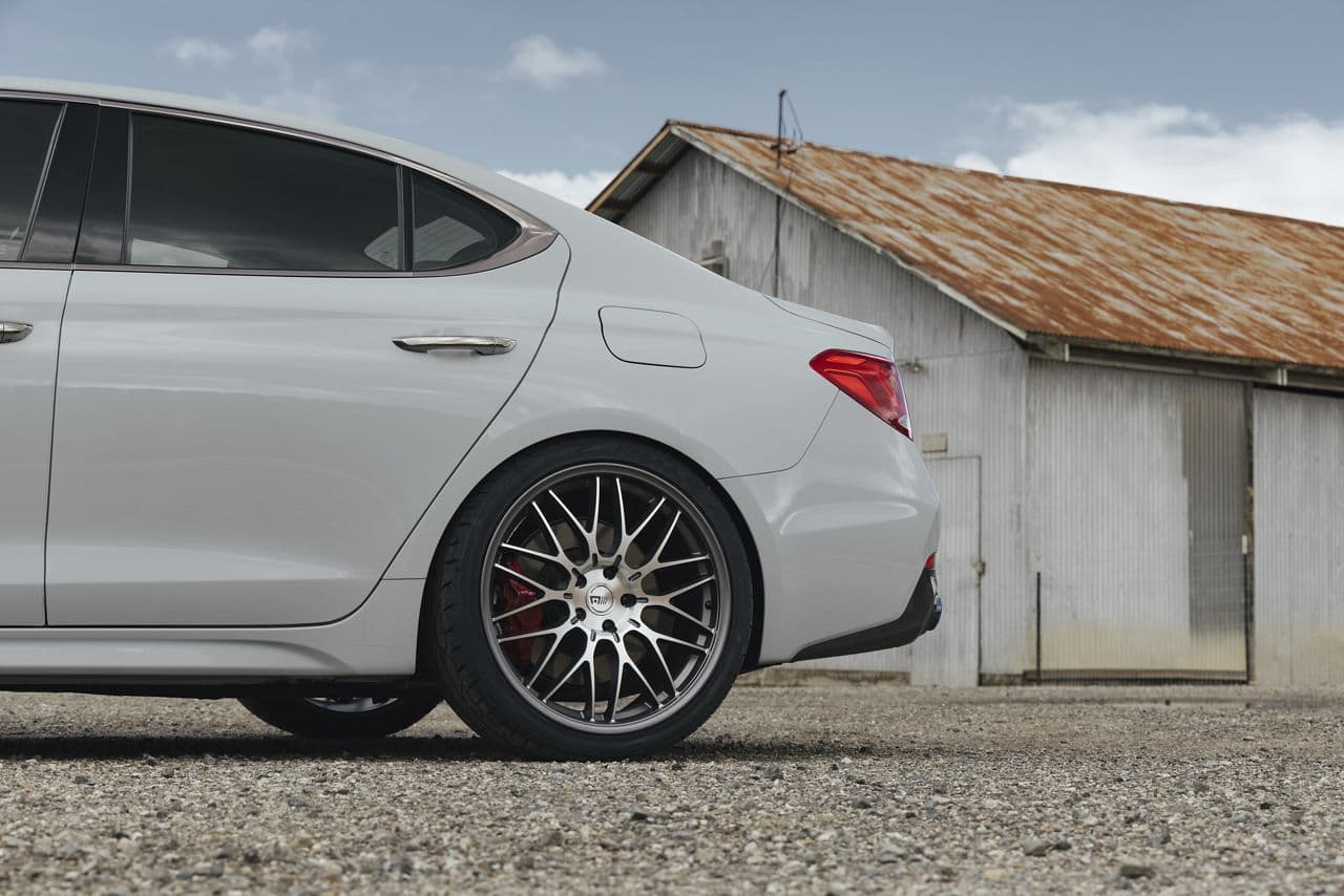 Interior of 2019 Genesis G70 with wheels