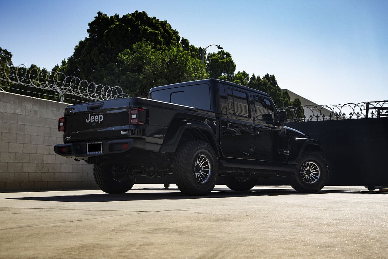 Interior of 2019 Jeep Gladiator Overland with truck suv wheels