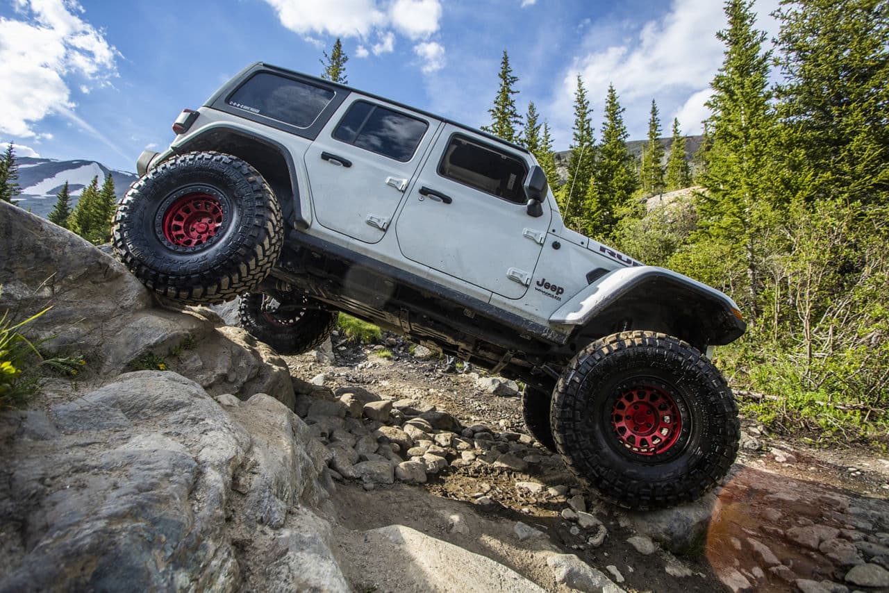 Interior of 2019 Jeep Wrangler with vehicle wraps